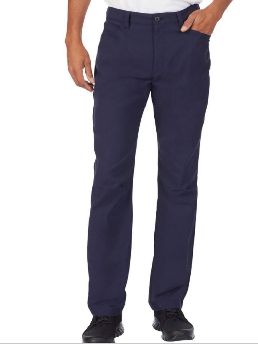Eddie Bauer Men's 34x32 Articulated Navy Blue Tech Pants Nylon Spandex Stretch